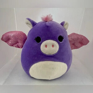 KELLYTOY | Squishmallow Stefana Purple Pegasus plush.